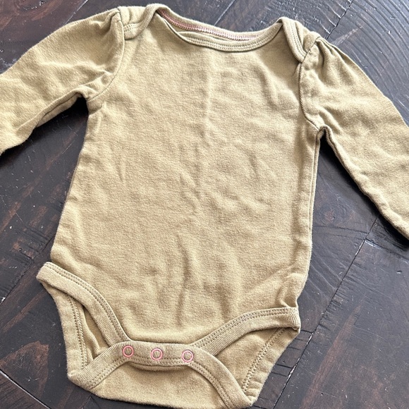 Cloud Island Pink and Olive Bodysuits and Pants Set of 3 Pants 2 Onesies | 0-3M - Picture 5 of 8